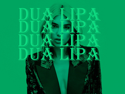 Dua Lipa Poster branding design