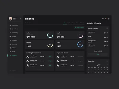 Muutos Vendor Panel Project Finance Screen clean dashboard finance minimal screen ui ui design vendor vendor panel web app webapp
