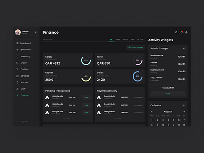 Muutos Vendor Panel Project Finance Screen clean dashboard finance minimal screen ui ui design vendor vendor panel web app webapp