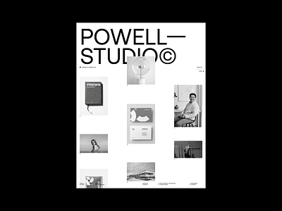 Powell—Studio© / Site Design brand branding design graphic design identity interactive logo portfolilo site ui web website