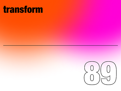 transform_89 branding design flat gradient identity illustration typography ui