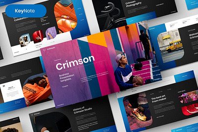 Crimson – Business Template branding business business template deck design designposter google google slides graphic design illustration keynote modern pitch pitch deck powerpoint presentation slides template ui vector