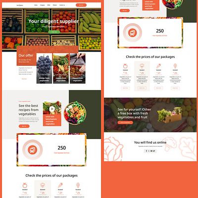 Fresh vegetable seller website 3d animation behance branding design figma figma design graphic design illustration logo motion graphics product design ui uiux user interface web website xd