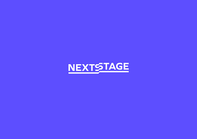 NEXT STAGE - logo concept branding free concept free logo identity logo logotype next stage step typography underline unused