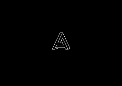 A Penrose Triangle a branding free concept free logo geometry identity illusion letter lettering logo logotype penrose triangle triangle unused