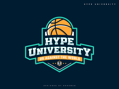 Hype University Logo basket basketball branding dunk hoop logotype school sport sport logo typography university