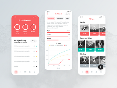 Meditation App app meditation mobile native ui ux