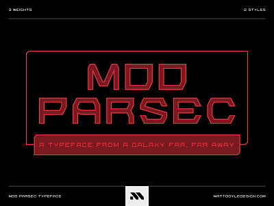 MDD Parsec Font Family badge branding custom font custom type design disney font font design hoodzpah kerning lettering matthew doyle millennium falcon parsec star wars type type design typographic typography ui