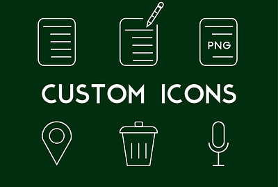 Custom Line Art Icons branding design icon illustration