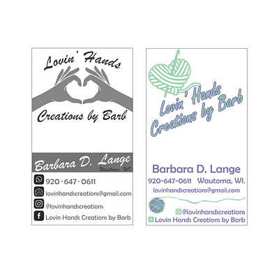 Business Cards/Price Tags advertisment business card crochet design price tag