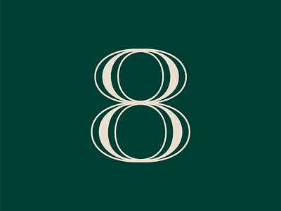 36 Days of Type: 8 36 days of type 8 color custom type design font design numbers numerals type type design typography vector