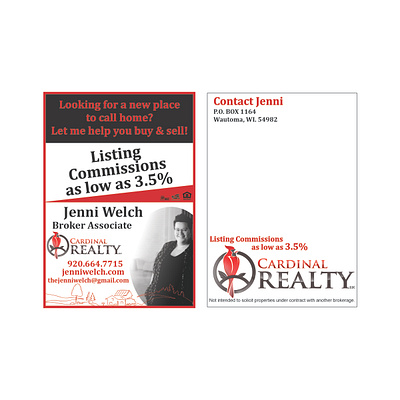 Realty Postcard advertisment design mailer postcard realty