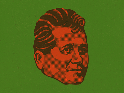 Felipe Carrillo Puerto digital face felipe carrillo puerto halftone head illustration mayan mayas mexico photoshop portrait retrato socialismo socialista texture wacom yucatan