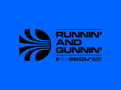 Runnin' and Gunnin' brand brandidentity branding clean combinationlogo design dynesmedia icon identitydesign illustration illustrator logo logomark logotype mark medialogo minimal symbol vector