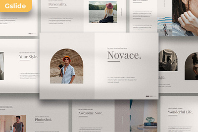 Novace Multipurpose Template clean colorful company corporate google slides keynote modern multipurpose multipurpose template photography pitch deck portfolio powerpoint presentation studio template unique web design web development website