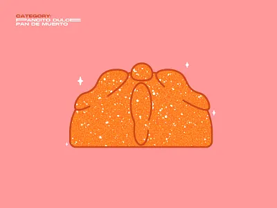 Pan de Muerto bread food geometric illustration mexico pan de muerto pan dulce vector