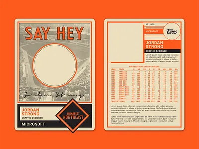 Baseball Card branding flat graphic design icon illustration minimal vector