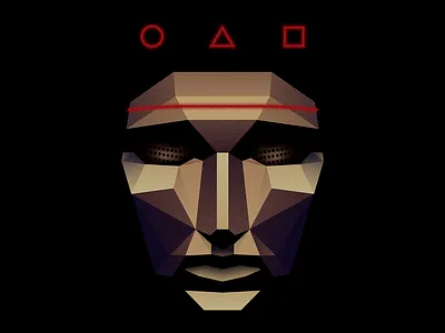 Squid Game - Front Man face facet mask netflix pop culture squid squid game tv tvshows