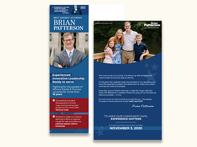 Postcard Design attorney branding campaign graphic design political politics postcard