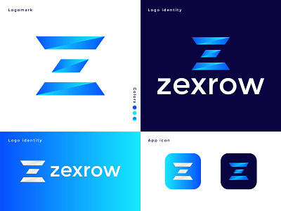 Modern Z letter Logo Mark app icon brand identity branding gradient graphic design identity illustration letter logo letter z logo logo design logo mark logodesign logos minimal logo modern logo startup typography ux vector