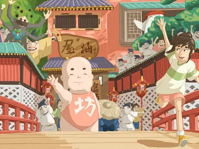 Até mais! chihiro digital digital painting digitaldrawing fanart illustration procreate