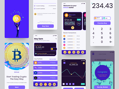 Cryptocurrency App Case Study app case study crypto cryptocurrency design figma product design ui