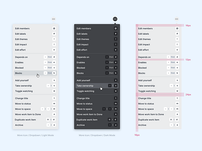 Drop Down Menu clean darkmode drop down lightmode menu minimal ui ux