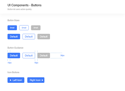 UI Components - Buttons button design buttons design system ui ui component ui ux