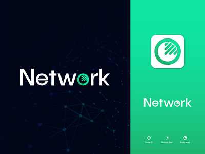 Network Logo brand brand identity branding design icon identity logo logo mark logodeign logos logotype mark minimal modern logo monogram network symbol tech technology