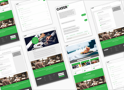 Cater4u - Mental health support website design green website mental health support websites ui web design website design