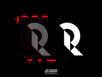 R Monogram Logo Design abstract alphabet business company creative design emblem font graphic icon illustration initials logo logotype modern monogram sign symbol typography vector