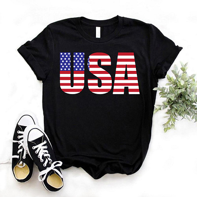 USA T SHIRT DESIGN animation graphic design logo