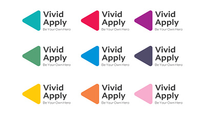 Vivid Apply Logo apply branding design illustration khajeh logo logo new sajjad sajjad khajeh vivid