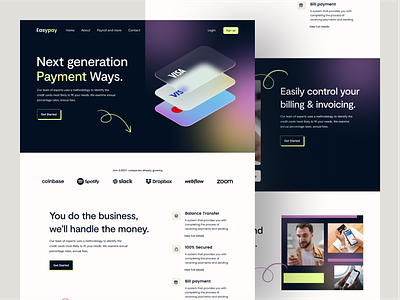 Smart Banking Landing page agency bank banking banking landing page banking web branding design financial financial planner financial website fintech manytransfer money management payment payroll ui ux wallet web website