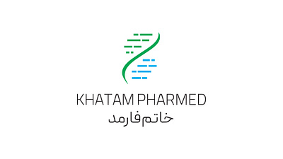 Khatampharmed Logo branding design drug illustration khajeh logo logo new new pharmed sajjad sajjad khajeh typography