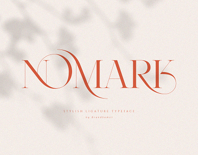 NOMARK || Ligature Typeface brand identity branding display font elegant font font fonts free font headlines ligature logo font logo type logotype modern font serif serif font type design typeface typography