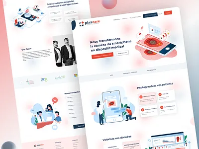 Pixa care Medical Platform landing page about us section agency landing page creative landing page hero section illustration landing page landing page design 2022 landing page ui medical landing page modern landing page popular landing page service section testimonial section ui ux design uiuxdesign ux designer website