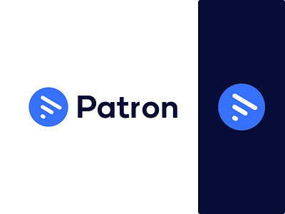 Patron logo design branding icon identity logo logo design logo mark logodesign logotype minimal logo modern logo p logo vector
