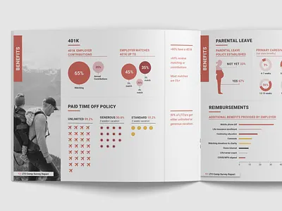 Nonprofit Report annual report business charts data vis figures marketing non profit nonprofit pink report vc venture capital women