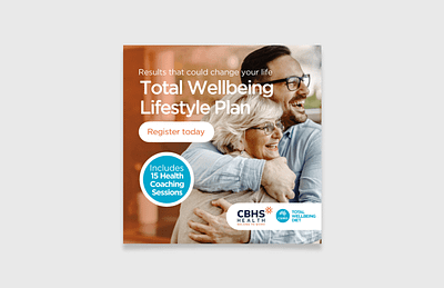 EDM Banner Design - The Total Wellbeing Lifestyle Plan advertising design email marketing graphic design