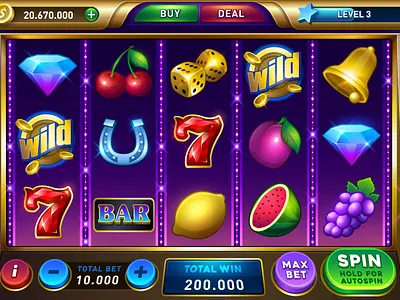 Slots machine game bell casino coin diamond fortuner fruit gamble gambling game slots game ui las vegas lucky playing card slot slots machine spining wheel