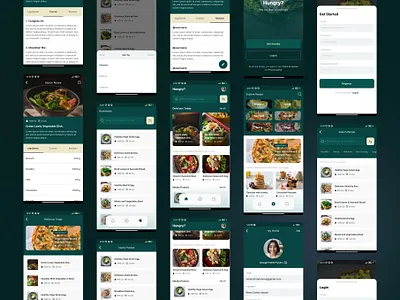 Recipe App - Hungry Free Flutter Starter Template android article clean design flutter food food app food app ios mobile recipe recipe app recipe app template ui ui kit ux