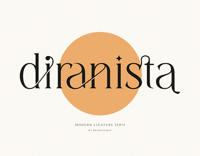 Diranista – Stylish Ligature Serif font design lettering