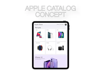 Apple Catalog Concept apple concept design ui