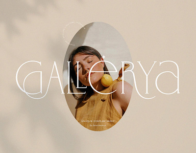 Gallerya – Unique Ligature Typeface lettering