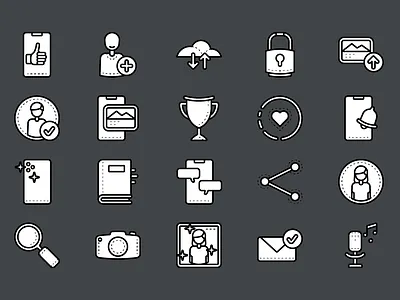 Social Media Icons communication facebook icon icons illustration instagram social media