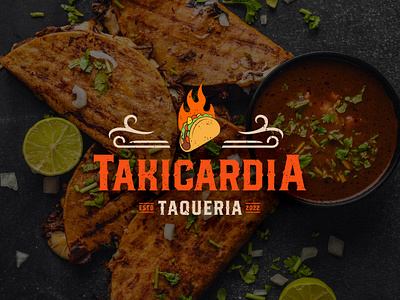 Logo | Takicardia brand identity branding delivery food honduras logo mexican food mexico restaurant tacos