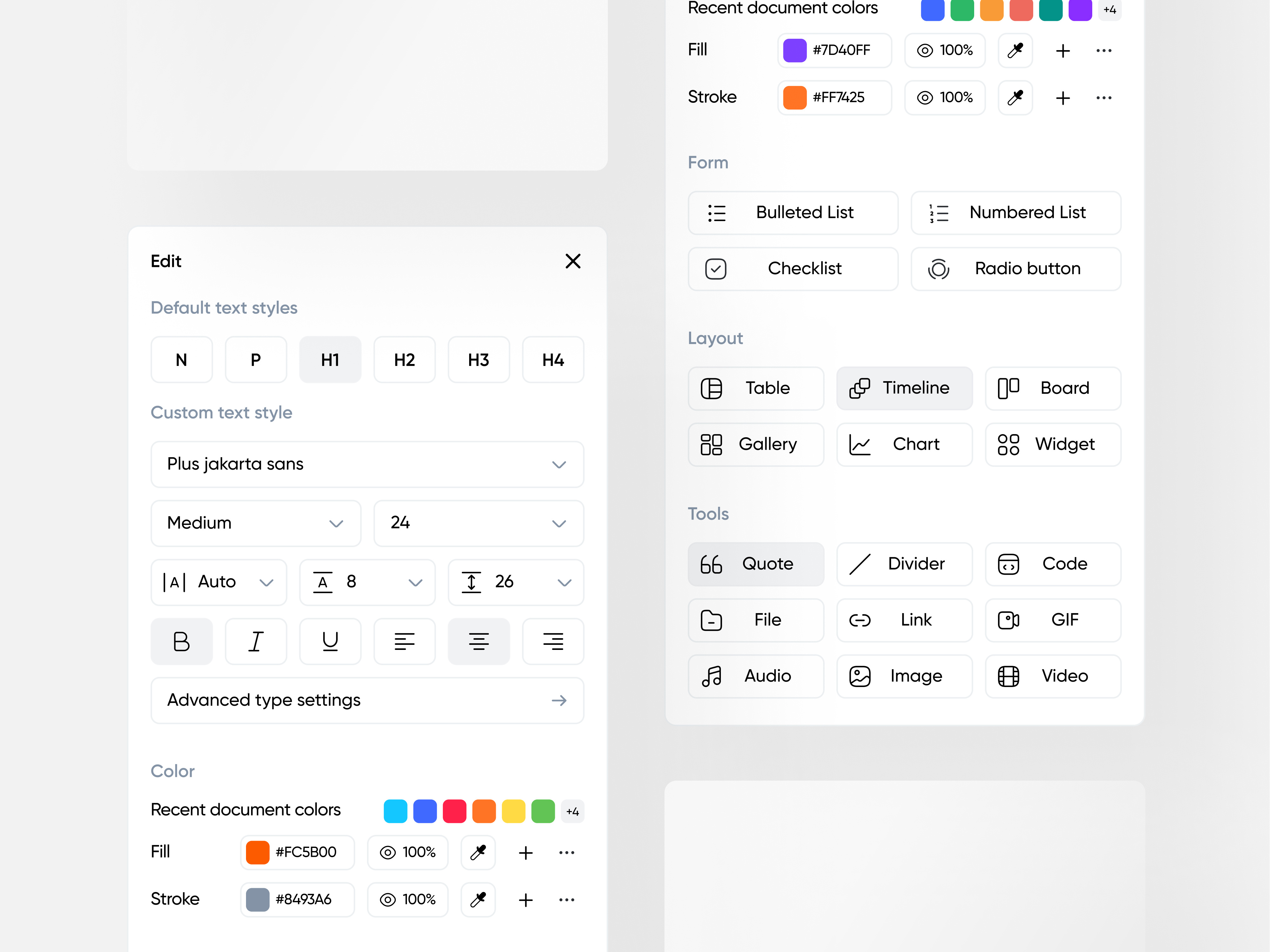 Example of Type-On | Text Components
