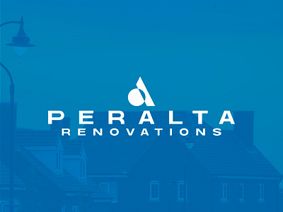 Logo | Peralta Renovations branding construction house logo logotype renovations roofing