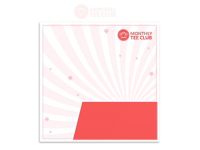 Monthly Tee Club Banner Design advertisement banner banner bazaar bannerbazaar club concept creative creative banner design google ad banner illustration logo social media banner